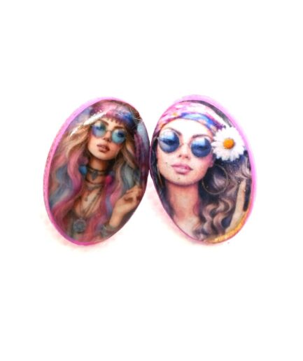 B10 Blue Hippy Glasses