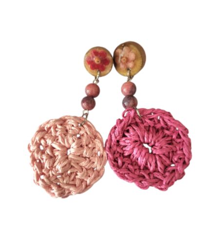 M1 Wood Pink Flowers